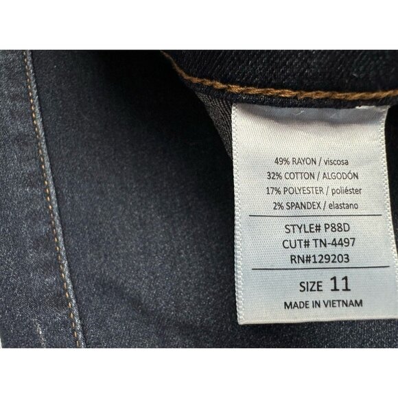 Fashion Nova Size 11 Womens Jeans High Rise Skinny Dark Wash Stretch - Picture 2 of 4